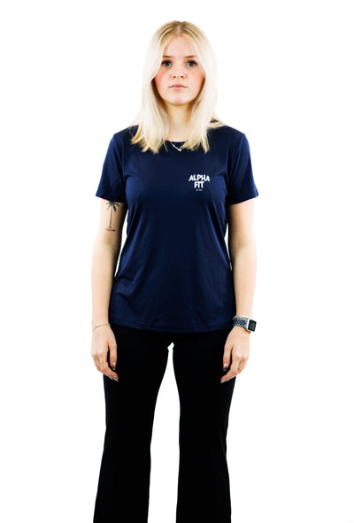 -Shirt AlphaFit Sport Bleu Femme